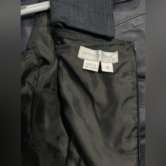 LondonTime Luxe denim tank dress with silver dot embellishments size 4 - Picture 2 of 9